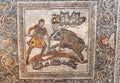 Roman mosaic fragment, Merida, Spain Royalty Free Stock Photo