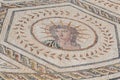 Roman mosaic of sol, the Sun, house of the Planetarium, Italica, Seville, Spain