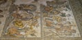 Roman Mosaics in House of Aion Royalty Free Stock Photo