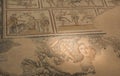 Roman Mosaics Ruins at Ancient Byzantine Church in Holy land