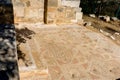 Roman Mosaics Ruins at Ancient Byzantine Church in Jordan