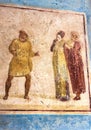 Roman mural art - III - Pompeii Royalty Free Stock Photo