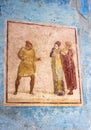 Roman mural art - V - Pompeii Royalty Free Stock Photo