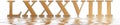 Roman numeral LXXXVIII, octo et octoginta, 88, eighty eight, ref Royalty Free Stock Photo