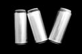 Roman numeral 4. Made of aluminum cans on a black background Isolated Number Four. Numbering