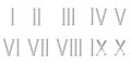 Roman numerals - cdr format