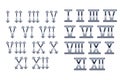 Roman numerals Royalty Free Stock Photo