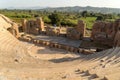 roman odeon theater in ancient nikopolis area preveza perfecture greece Royalty Free Stock Photo