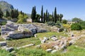 Roman Odeum of Ancient Corinth, Peloponnese, Greece Royalty Free Stock Photo