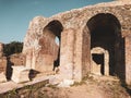 Roman Odeum Of Nicopolis ancient landmark, Greece Royalty Free Stock Photo