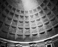 Roman Pantheon Dome With Light Royalty Free Stock Photo