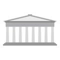 Roman pantheon flat Royalty Free Stock Photo