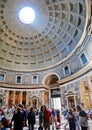 Roman Pantheon's dome and the opening at the top Royalty Free Stock Photo