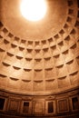 Roman Pantheon's dome , Rome Italy Royalty Free Stock Photo