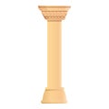 Roman pillar icon, cartoon style Royalty Free Stock Photo