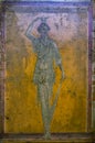 Roman Pompeian fresco representing mitolgical figures