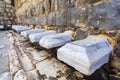 Roman public toilet in the ancient city of Bet Shean