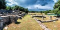 Roman remains in national park Brioni, Croatia Royalty Free Stock Photo