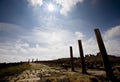 Roman road in ancient Thamugadi