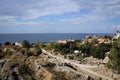 Roman ruins of Byblos, Mediterranean coast, Lebanon Royalty Free Stock Photo