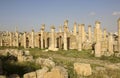 Roman ruins in the Ancient Roman city of Gerasa of Antiquity, modern Jerash, Jordan