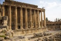 Roman ruins of ancient Heliopolis. Baalbek, Bekaa Valley, Lebanon Royalty Free Stock Photo