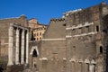 Roman ruins at ancient market in Rome