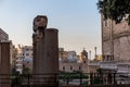 Roman Ruins in beirut with the church in the background