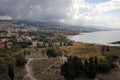 Roman ruins of Byblos, Mediterranean coast, Lebanon Royalty Free Stock Photo