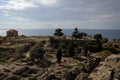 Roman ruins of Byblos, Mediterranean coast, Lebanon Royalty Free Stock Photo