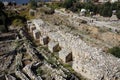 Roman ruins of Byblos, Mediterranean coast, Lebanon Royalty Free Stock Photo