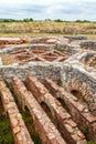 Roman ruins of Conimbriga. Hypocaust structure used to heat the Baths water of the Cantaber Domus House