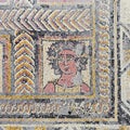 Roman ruins of Conimbriga. Roman mosaic portraying the Autumn Season or Fall character