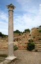 Roman ruins with corinthian column