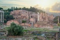 Roman ruins, Forum in Rome, Italy