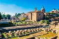 Roman ruins, Forum, in Rome, Italy