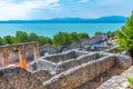 Roman ruins Grotte di Catullo in Sirmione in Italy