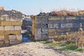 Roman ruins of Histria citadel - Romania Royalty Free Stock Photo