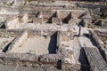 Roman ruins. Old Roman Baths of Odessos, Varna, Bulgaria