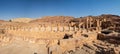 Roman ruins, Petra historic and archaeological city carved from sandstone stone, Jordan, Middle East Royalty Free Stock Photo