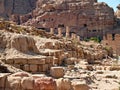 Roman ruins - Petra, Jordan Royalty Free Stock Photo