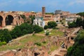 Roman ruins in Rome Royalty Free Stock Photo