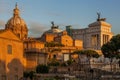 Roman ruins in Rome, Capital city of Italy Royalty Free Stock Photo