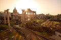 Roman ruins in Rome, Capital city of Italy Royalty Free Stock Photo