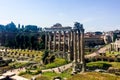 Roman ruins in Rome, Forum Royalty Free Stock Photo