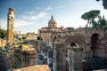 Roman ruins in Rome, Forum Royalty Free Stock Photo