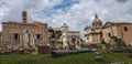 Roman ruins in Rome, Forum Royalty Free Stock Photo