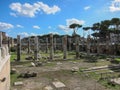 Roman ruins in Rome, Italy Royalty Free Stock Photo