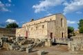 Roman ruins and Santa Maria church in the historic village of Idanha a Velha. Portugal Royalty Free Stock Photo
