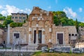 Roman ruins of Tempio Capitolino in Brescia, Italy Royalty Free Stock Photo